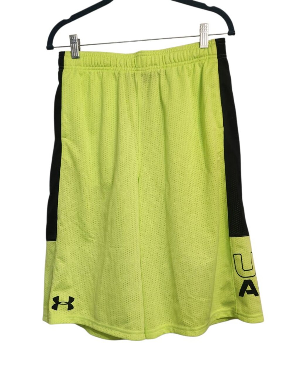 Under Armour Lime Green Shorts With Pockets Size YXL